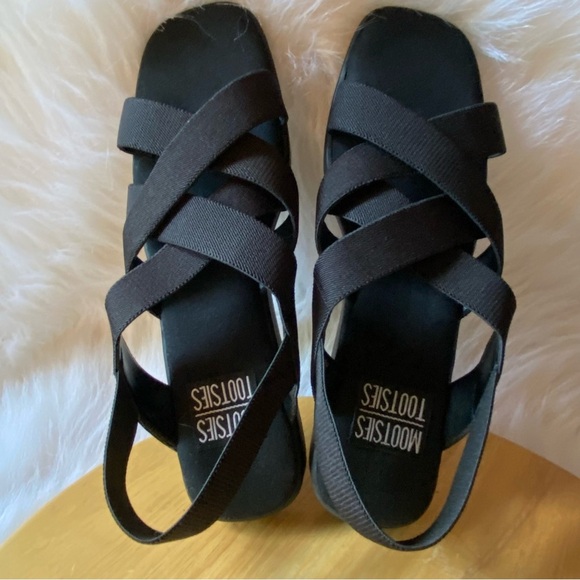 Mootsies Tootsies Black Sandals Women’s Size 8.5M Straps‎ - Picture 8 of 10